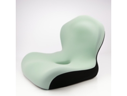 Cojín De Asiento Ergonómico De Espuma Viscoelástica Con Respaldo Para Oficina, Alivia La Ciática (seda Hielo/verde) Gertiz