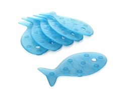 Tablet de Banheira Antiderrapante Fish 6 Unidades Azultatay