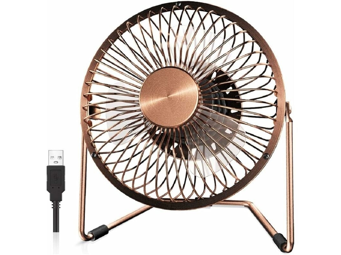 Ventilador De Escritorio Usb De 6 Mm, Funcionamiento Silencioso, Circulación De Aire, 2 Velocidades.