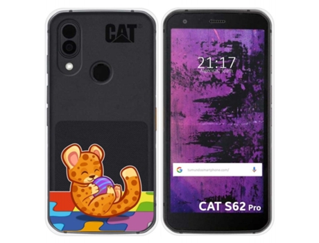 Carcasa CAT S62 Pro TUMUNDOSMARTPHONE Dibujos Transparente Multicolor