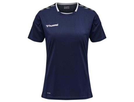 Camiseta de Mujer para Fútbol HUMMEL Authentic Poly Morado Azul (L)