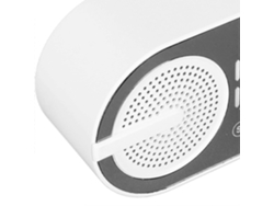 Reloj de espejo con altavoz Bluetooth 5.0, radio FM con graves potentes, despertador digital recargable con doble IA Yunzii