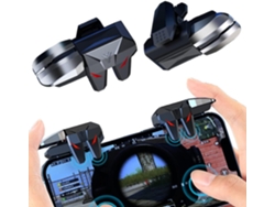 Controlador para juegos móviles ZYBLSSBB con gatillos, joystick y accesorios.