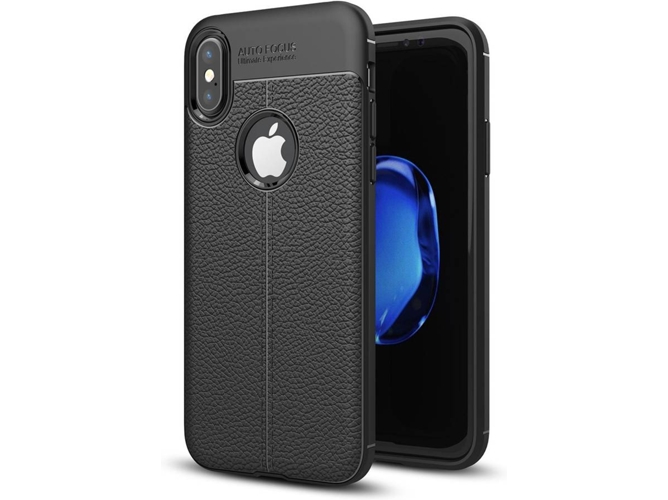 Funda iPhone X PHONESHIELD Rugged Leather Negro