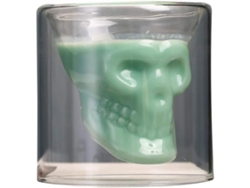 Vasos De Vidrio De Doble Capa, Con Diseño De Calavera, Transparentes, 150 Ml*