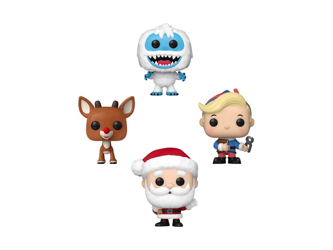 Figura Funko RUDOLPH Holiday Tree Us Exclusive Pocket Pop! Caja de 4 unidades