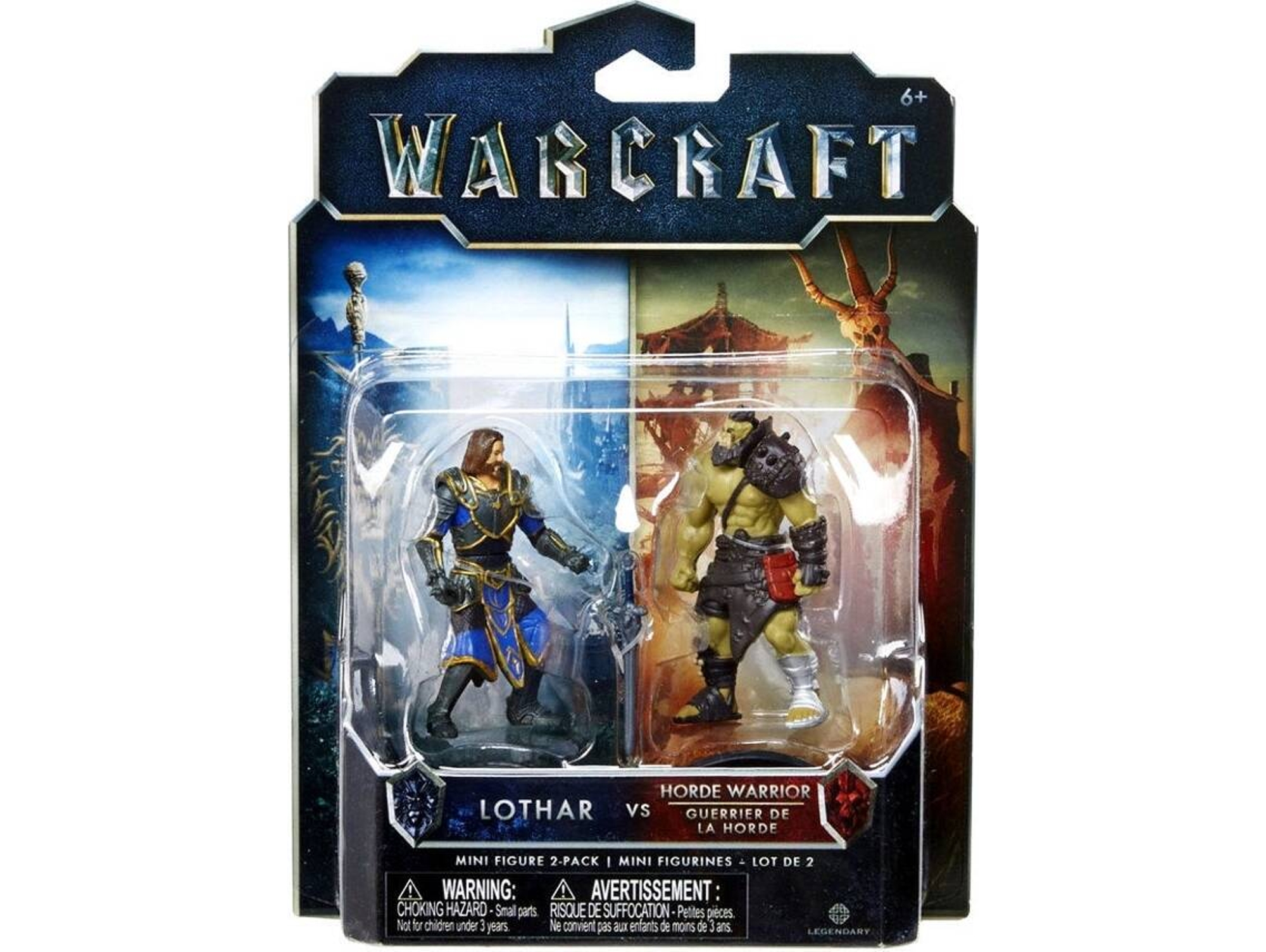 Pack de Mini Figuras WARCRAFT Lothar VS Horde Warrior