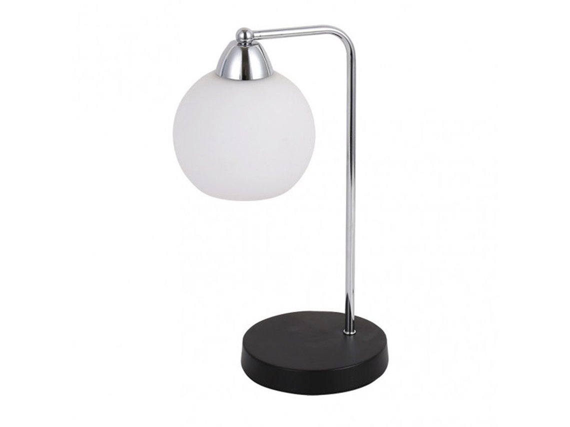 152871020 | Lámpara de mesa Pissis 1xe27 Cromo/Negro 35x17x14 Cm Fabrilamp