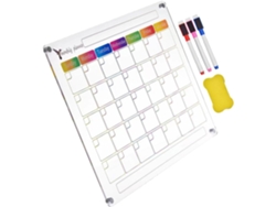 Calendario Para Nevera Con 5 Rotuladores De Pizarra Blanca Borrables - Planificador Fácil