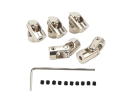 5 Acoplamientos De Eje De Junta Universal De 3 Mm De Acero De Alta Resistencia Para Coches Y Barcos Rc.