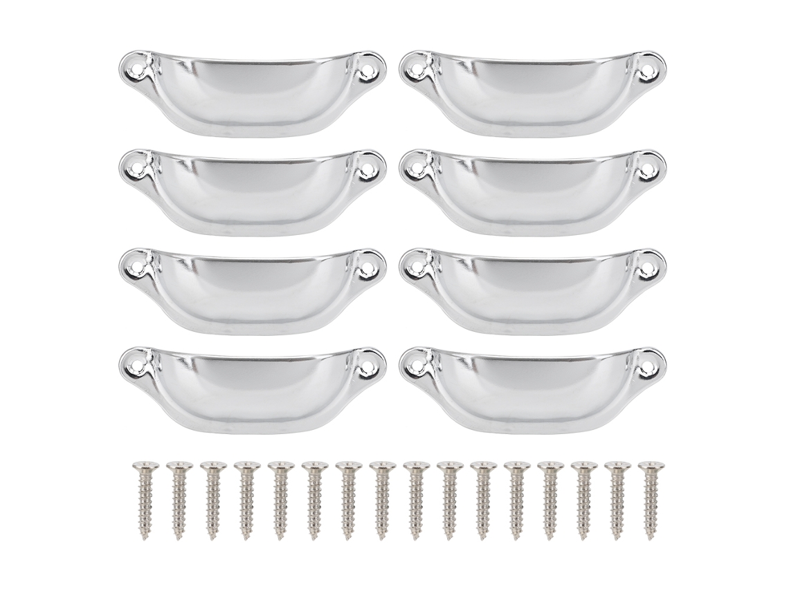 Tirador Semicircular Para Muebles, Estilo Chino, Color Plata, Para Cajones, Armarios, Librerías Y Otros Muebles.