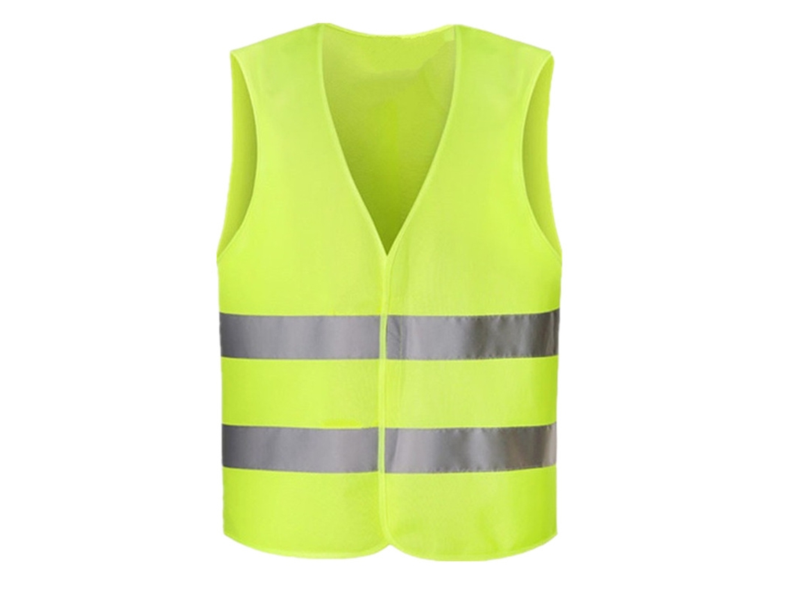 Chaleco Reflectante De Seguridad Con Iluminación - Equipo De Alta Visibilidad - Largo 65cm - Verde