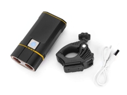 Faro De Bicicleta Al Aire Libre Para Ciclismo Impermeable Bicicleta Manillar Led Luz Lámpara Delantera De La Bicicleta Linterna Faro Yizhood (negro)