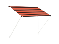 Maison Exclusive - Toldo Retráctil Naranja Y Marrón 100x150 Cm