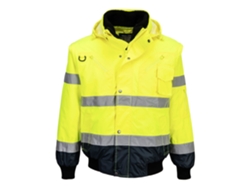 Cazadora 3 En 1 De Alta Visibilidad Contrast - Ideal Para Cualquier Ocasión Amarillo Gris / Xl