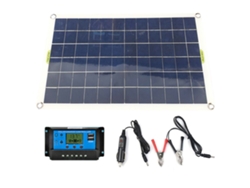 Panel solar de silicio monocristalino de 50 W con controlador de carga USB