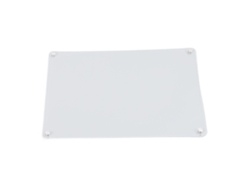 Pizarra magnética acrílica transparente borrable de 40 x 30 cm con bordes redondos para oficina, escuela y hogar