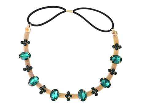 Accesorio de Mujer ZMDECQNA Head Chain Hair Coin Headband Disc Headpieces Circle Dorado