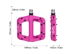 Pedales Antideslizantes Para Bicicleta De Montaña, Plataforma De 9/16 Pulgadas, Ligeros Y Resistentes A La Corrosión.