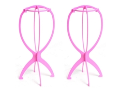 Soporte Para Pelucas Plegable Y Portátil, 2 Piezas, 35 Cm (13,9 Pulgadas), Soporte Duradero Para Pelucas, Ideal Para Viajes Y Almacenamiento.