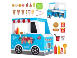 Set de Heladería Infantil con Carrito y Accesorios para Niños de 3 a 7 Años Tekmaquinas