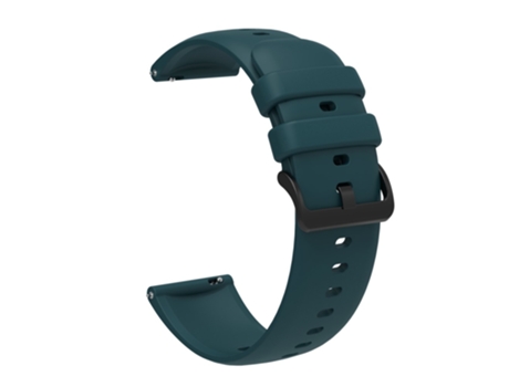 Correa de Silicona impermeable 22mm con hebilla negra para Huawei Watch 3/Samsung Gear S3 Frontier/S3 Classic - verde intenso