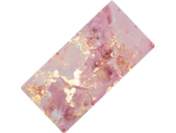 Alfombrilla De Escritorio Grande De Pvc Con Forma De Mano De Mármol Rosa, Superficie Lisa Y Agarre Cómodo Para Oficina Y Juegos.