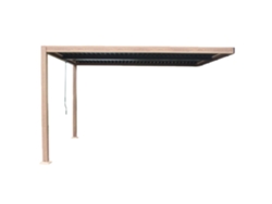 Sifnos Pergola Bioclimática 4x3m Con Efecto Madera