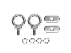 Accesorio De Acero Inoxidable Para Fijar A La Barandilla Del Kayak, Con Argolla Para Sujetar Cuerdas Y Cordones Elásticos.