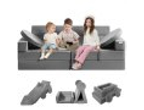 VEVOR niños jugando sofá 15 piezas modular niños jugando sofá 25D esponja de alta densidad