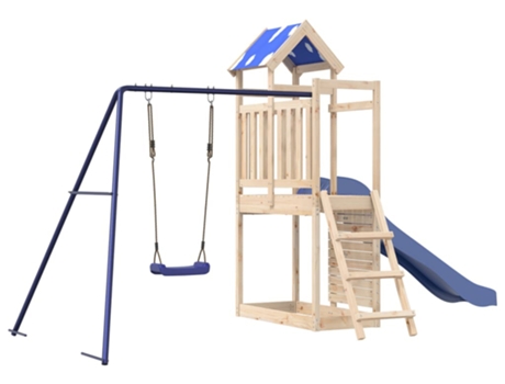 Parque Infantil De Exterior VIDAXL Marrón Madera