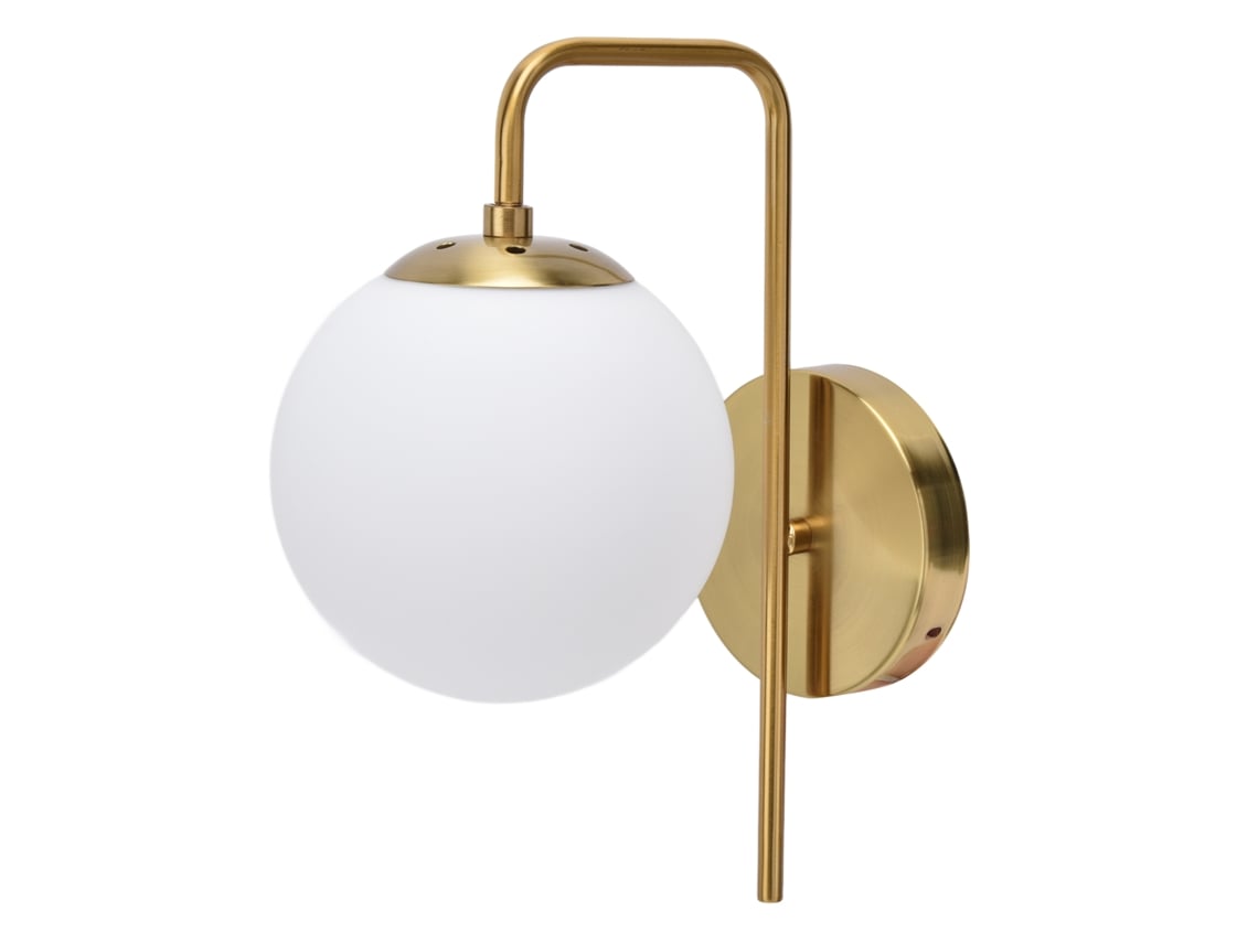 Lámpara De Pared Led Redonda Cristal E27 Estilo Nórdico Moderno Con Textura Esmerilada Para