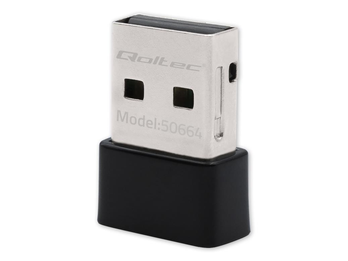 Adaptador Wi‑fi Usb Qoltec 50664 650 Mbps Ac