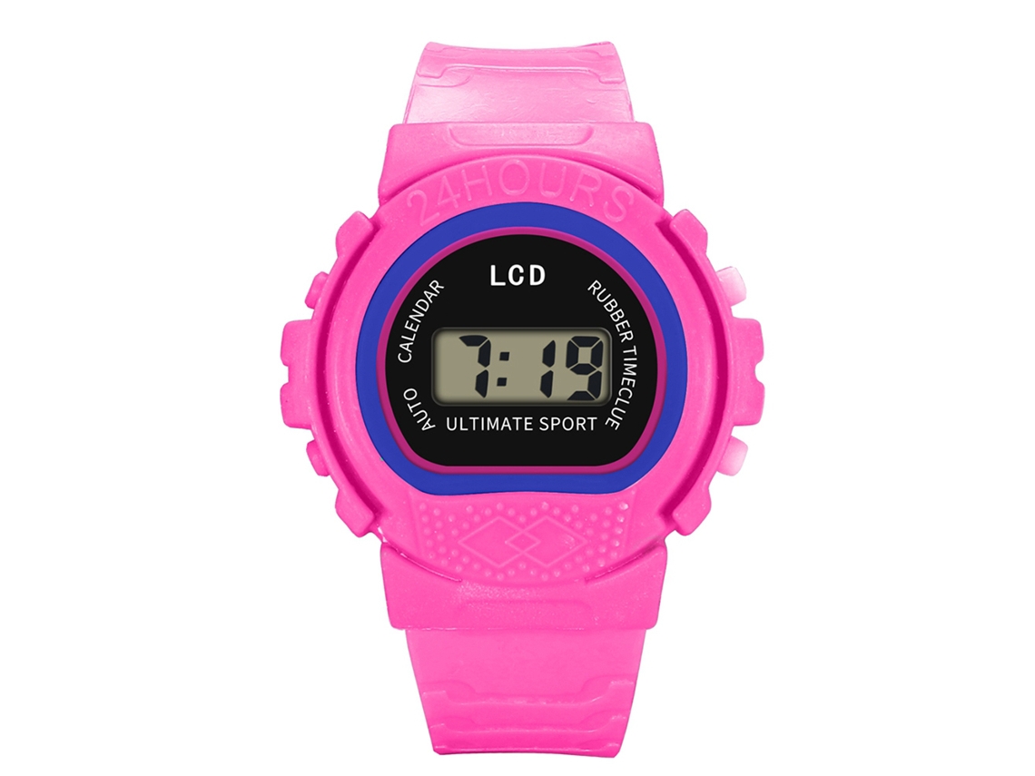 Reloj Electrónico Infantil Moda Niños Pulsera Regalo Ideal Rosa