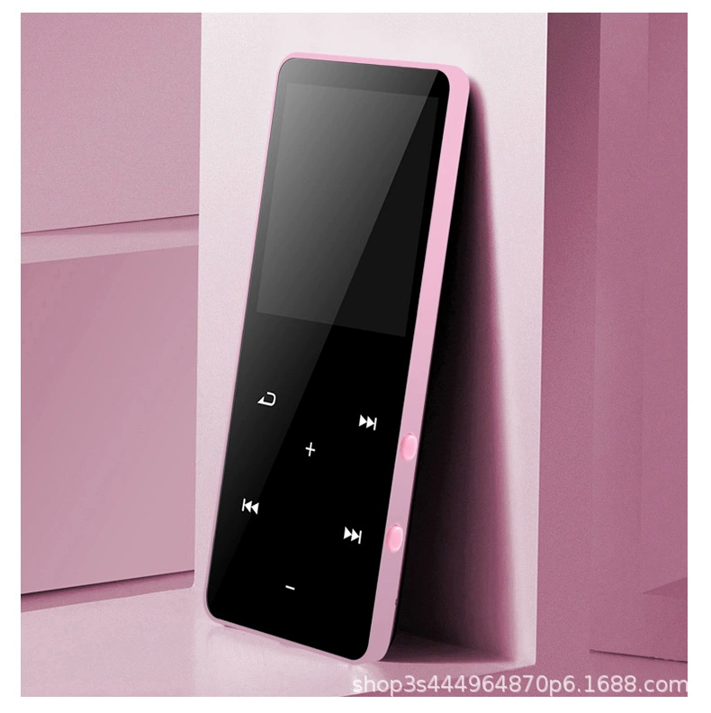 Reproductor MP3/MP4 Reproductor de casete de música sin pérdidas Bluetooth táctil de 1,8 pulgadas 8 GB Rosa Siurn