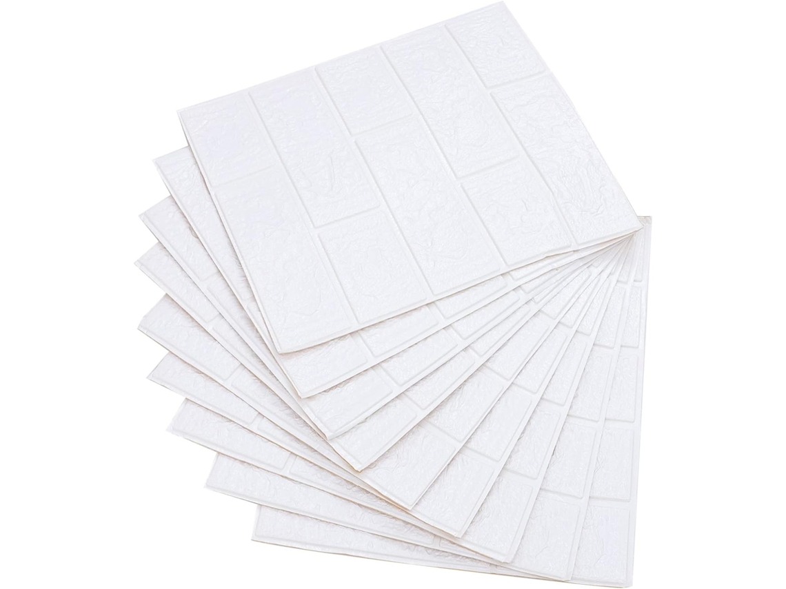 10 Pegatinas De Pared Con Efecto Ladrillo, Autoadhesivas, Decorativas E Impermeables, Fabricadas Con Xpe.