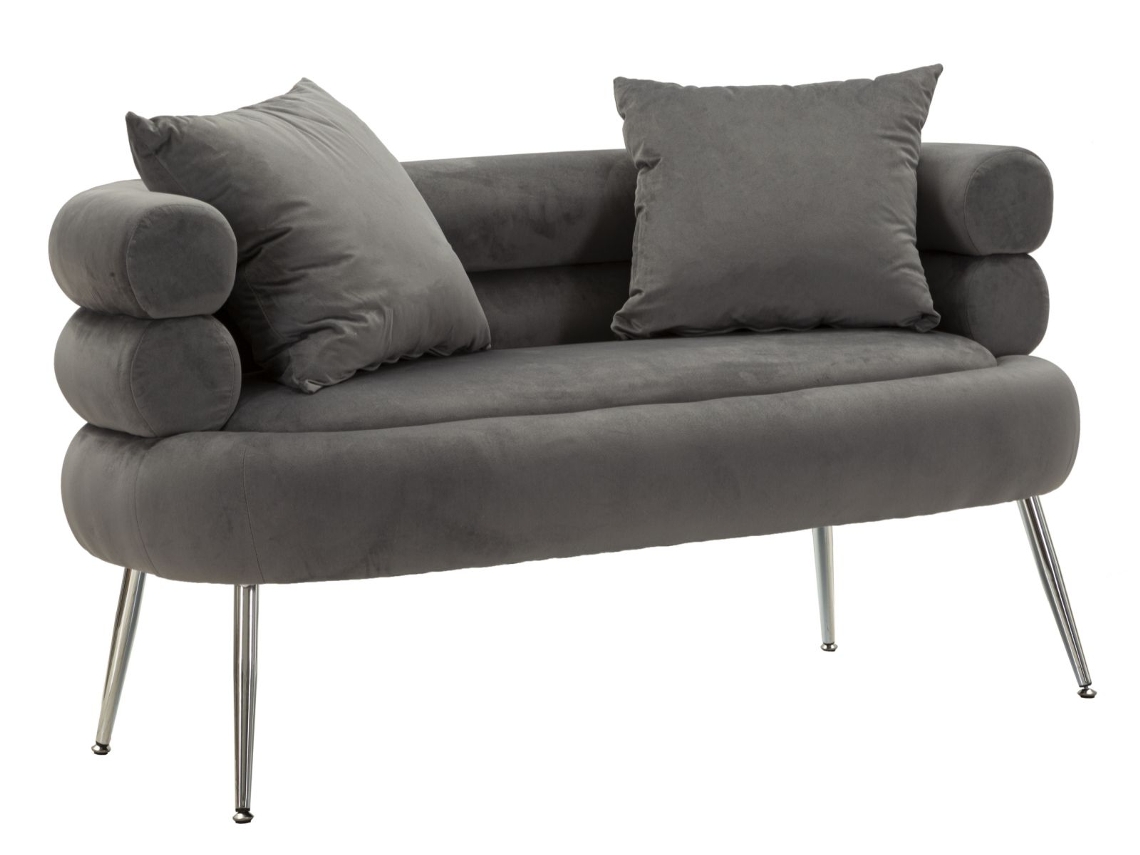 Sofá Silver Plus Con Cojines Cm 133x68x69 Mauro Ferretti
