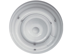 Plafón Circe Redondo 1Xg10Q T9 Circ. Alt.9Xd.28Cm Blanco Ref:Cir22 Chbr FERRIMEX