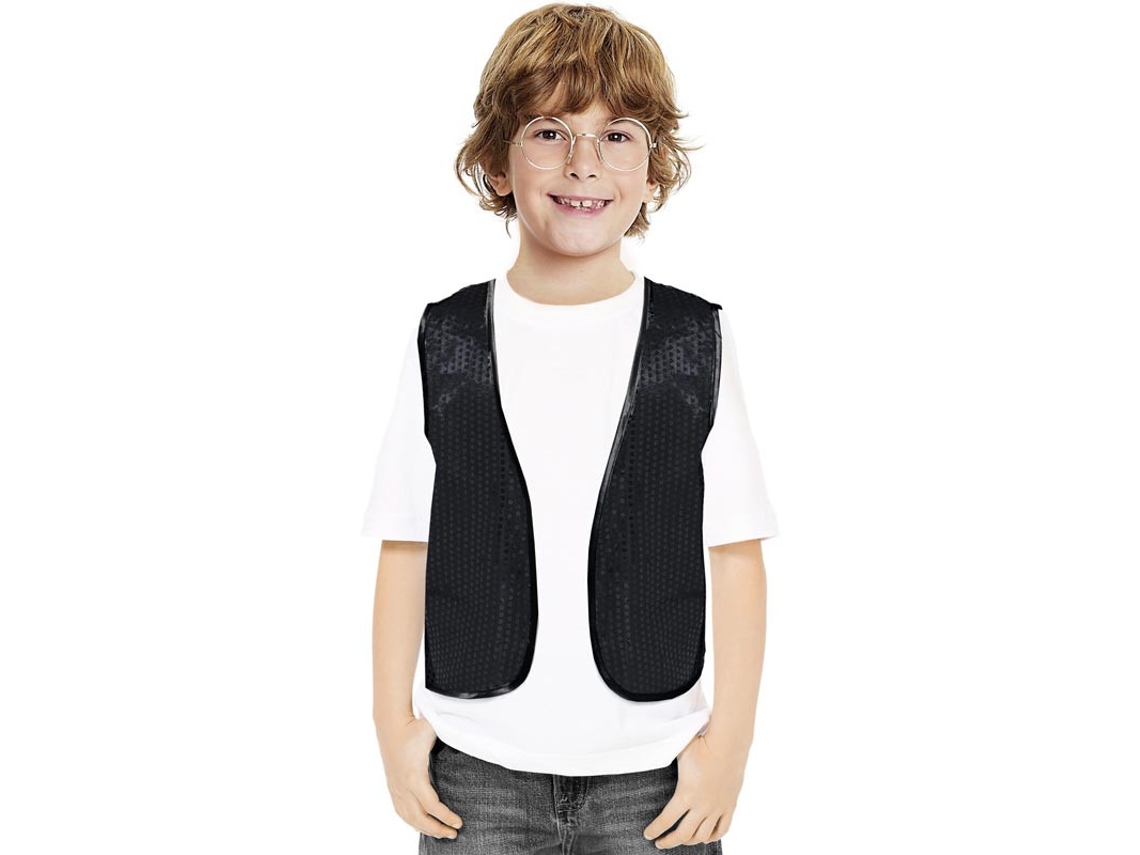 Chaleco de Lentejuelas negro para niños