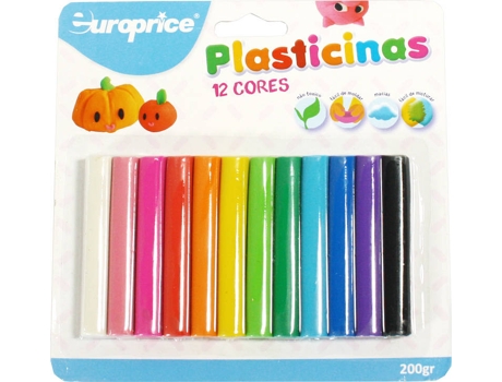 Plastilina EUROPRICE 12 un (Edad Minima: 3 años)