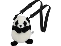Bolso De Hombro De Terciopelo Con Forma De Panda, Suave Y Adorable, Ideal Para Viajes Cortos.