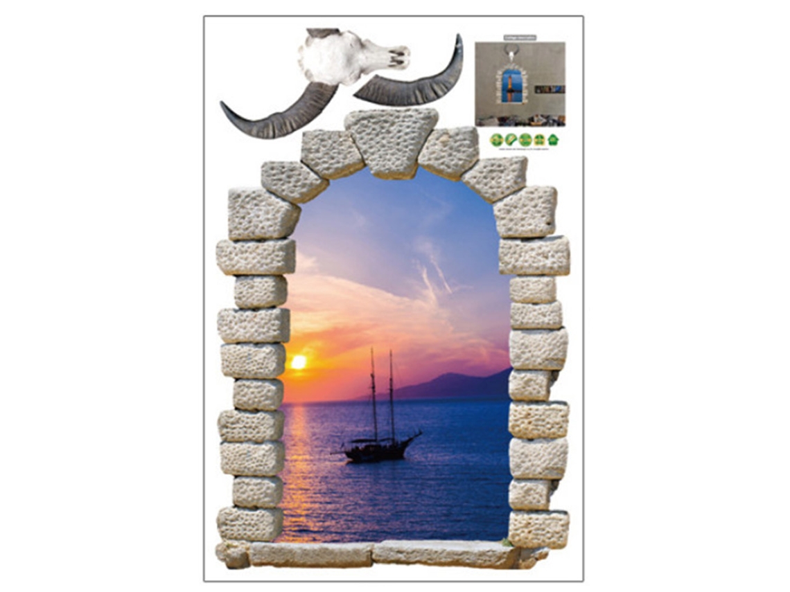 Rebe-sticker Decorativo Autoadhesivo E Removível Para Parede E Paisagem, Ideal Para Lar E Escritório (b)