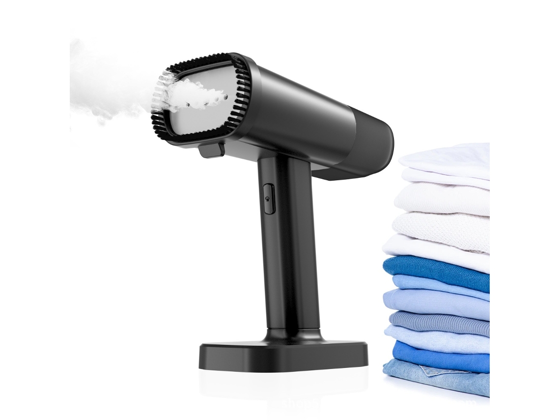 Planchadora de ropa con vapor, capacidad de 170 ml, para eliminar arrugas en diversas prendas Cuich (negra)