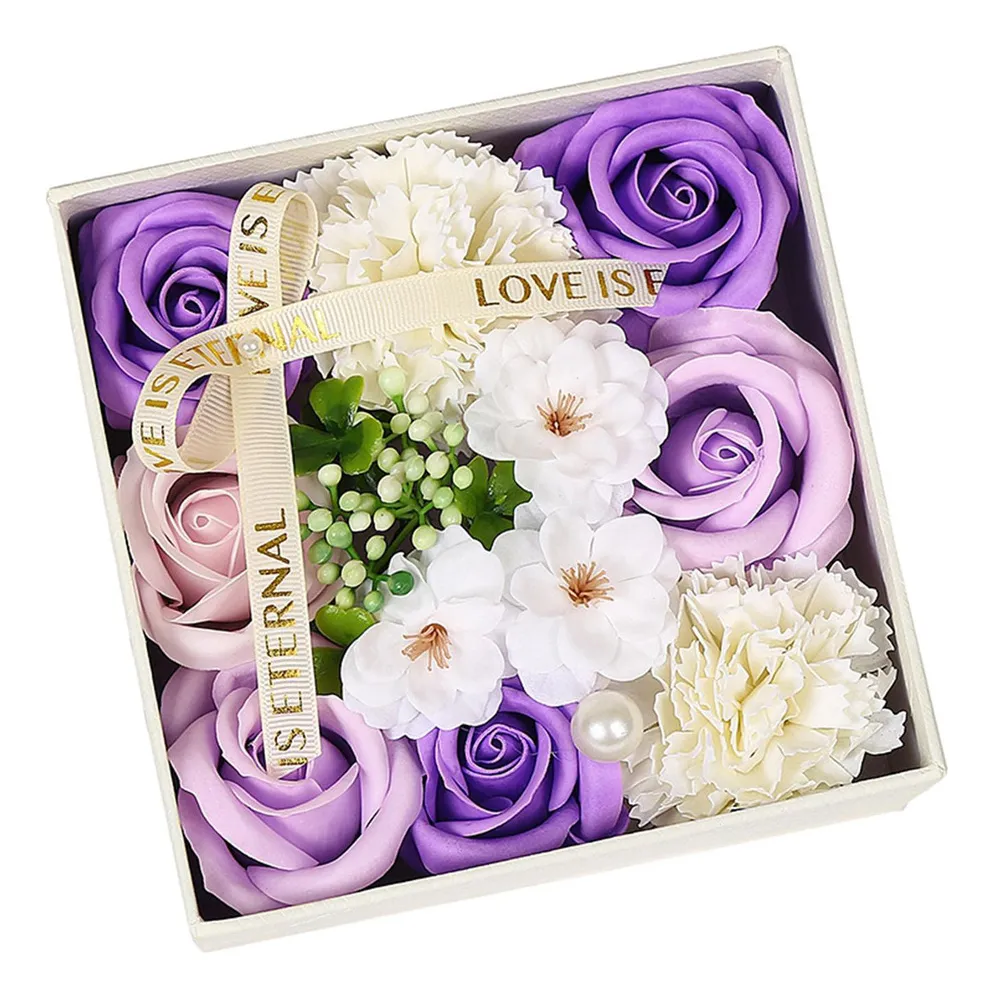 Nuevo jabón de flores, caja de flores, jabón, Violetavayotoy