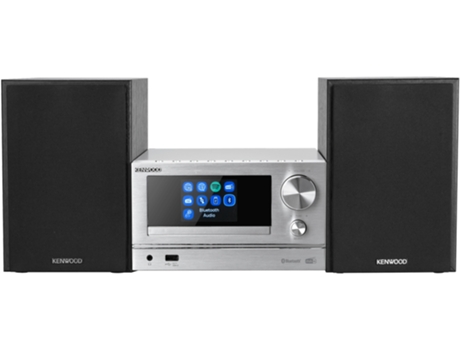 Kenwood M-7000S Minicadena de música para uso doméstico 30 W Plata