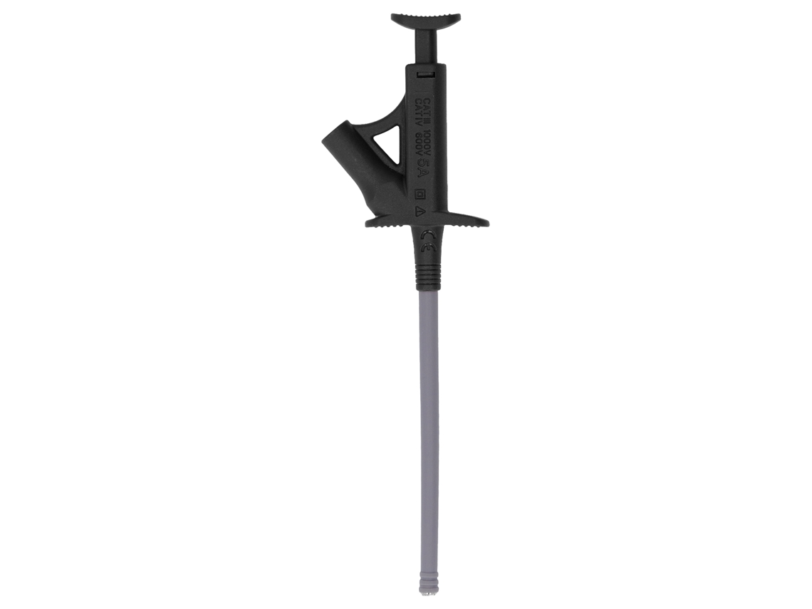 Gancho De Prueba De Puente Para Multímetro, Modelo J.30042, Conector Banana De 4 Mm, Negro