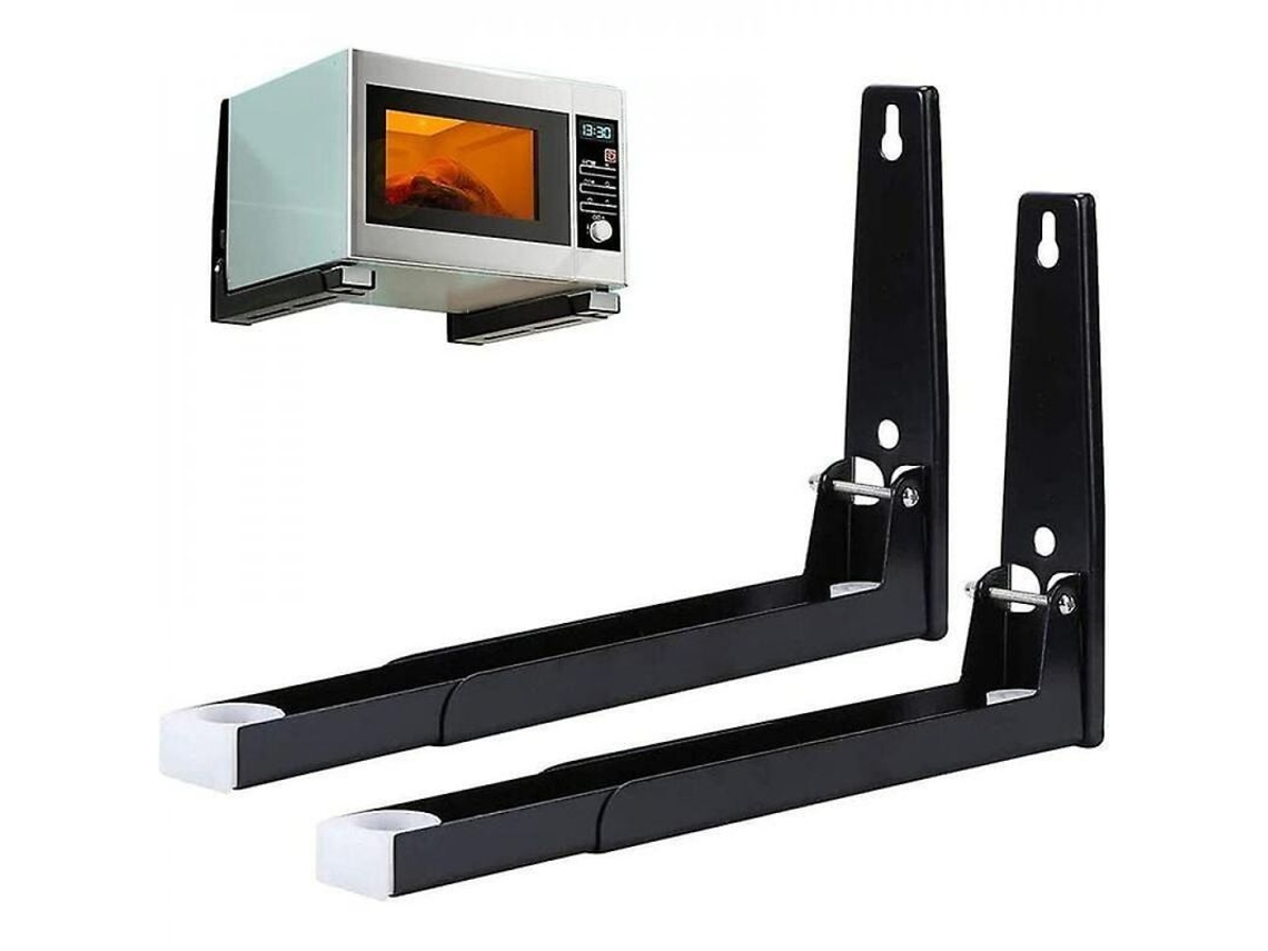 Soporte De Microondas De Acero Inoxidable Plegable, Montaje En Pared Ajustable, Estante Para Cocina Hogar