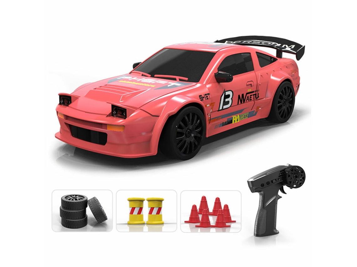 Rojo Dos Bateríaswh S812 1/24 2.4g 4wd Coche Rc De Derrape Vehículos De Carretera Modelo Rtr