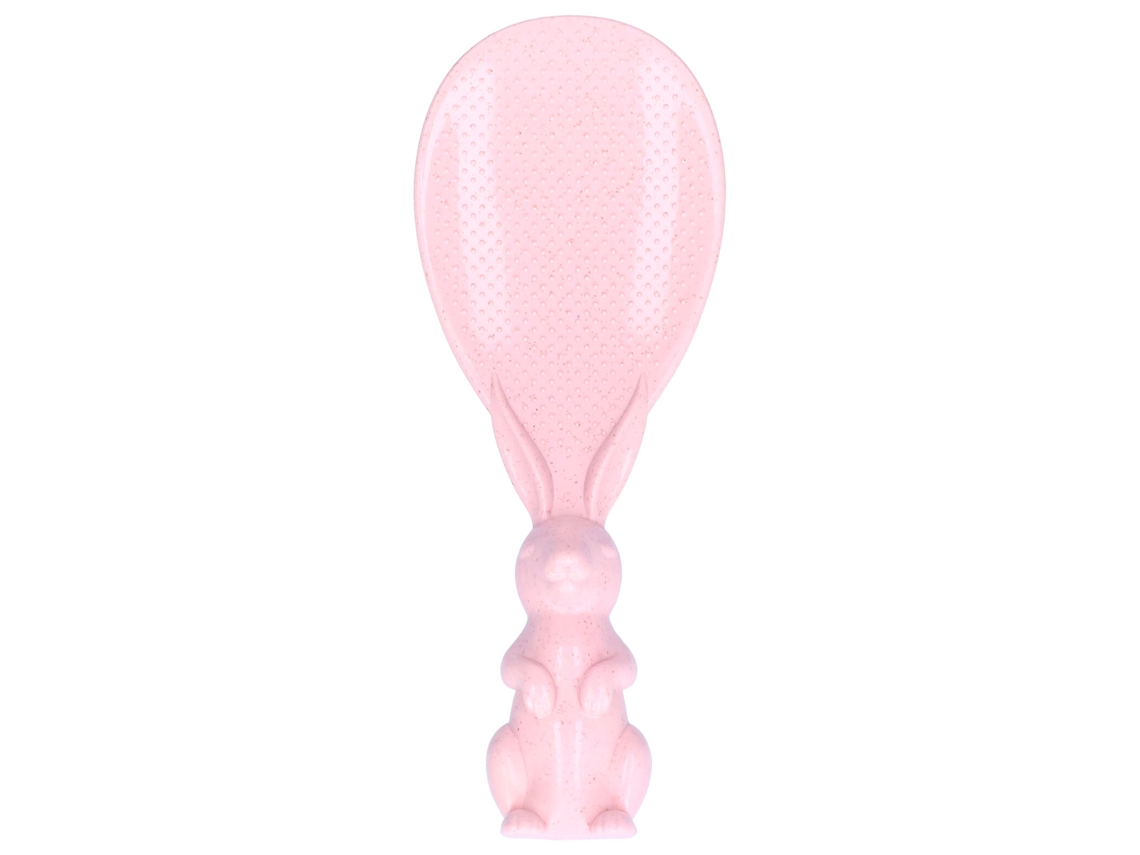 Cucharón Arrocero Conexa Con Diseño De Conejito, Antiadherente, Resistente A Altas Temperaturas, Color Rosa.