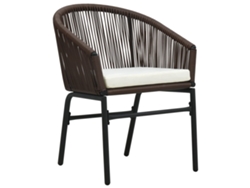 Sillas De Jardín 2 Uds | Silla De Exterior Ratán Sintético Marrón